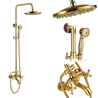 Decorbites™ Schwarz-Bronzene Badezimmer-Duschmischtap mit Langem Auslauf und 8" Regenkopf