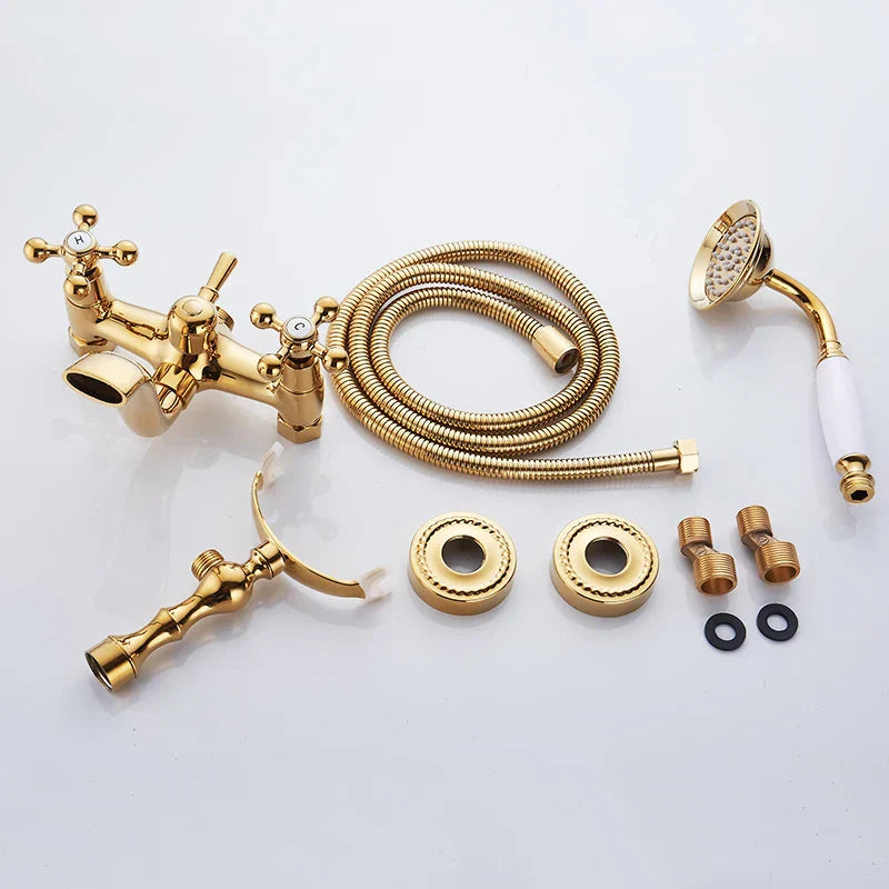Gold Brass Shower Faucet