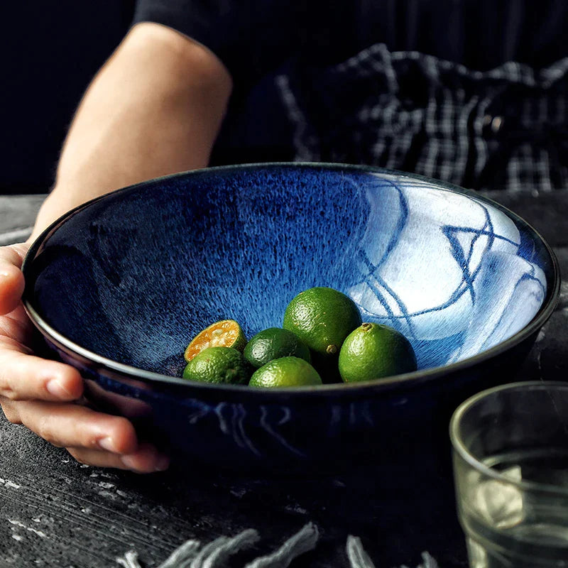 Decorbites™ im Ofen gebrannter Keramik-Nudel-Schüssel - Große Suppen-Schüssel für Ramen, Reis und Salat