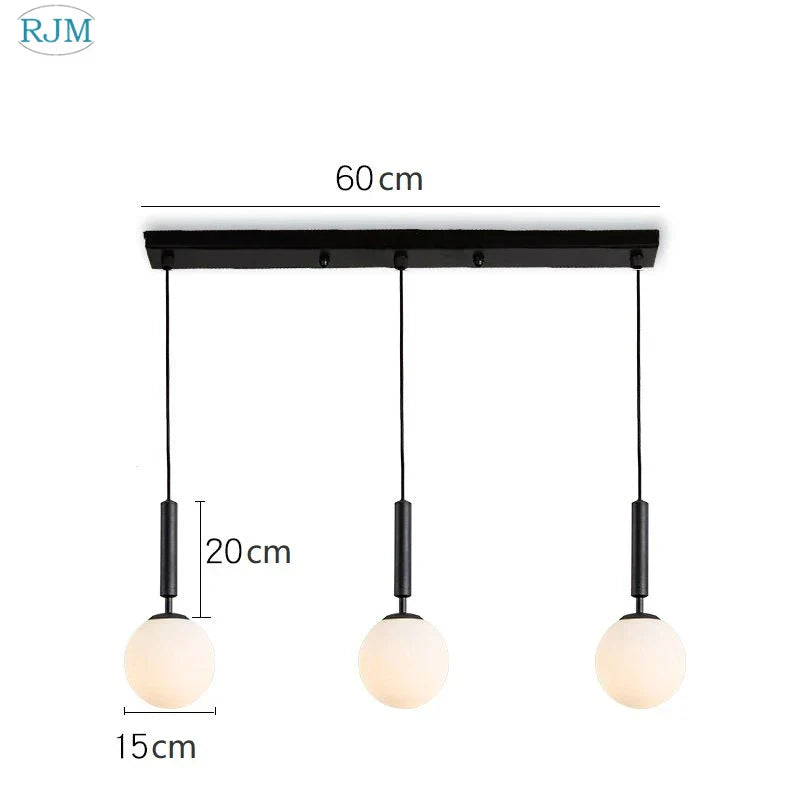 Decorbites™ Glasball-LED-Hängeleuchte: Nordisch Modern, Ein-Kopf, Kreatives Design