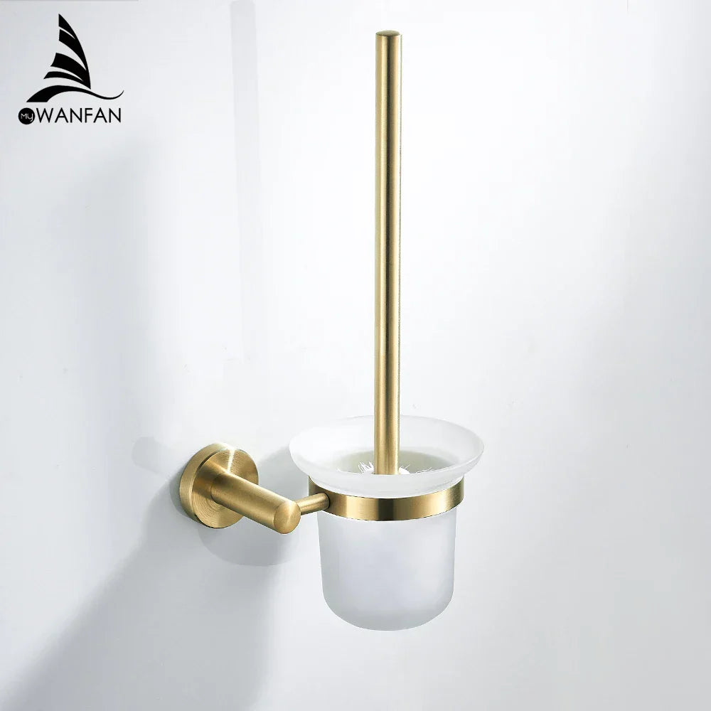 Decorbites™ Golden Swan Badezimmer-Hardware-Set: Handtuchhalter, Toilettenpapierhalter, Taschentuchhalter