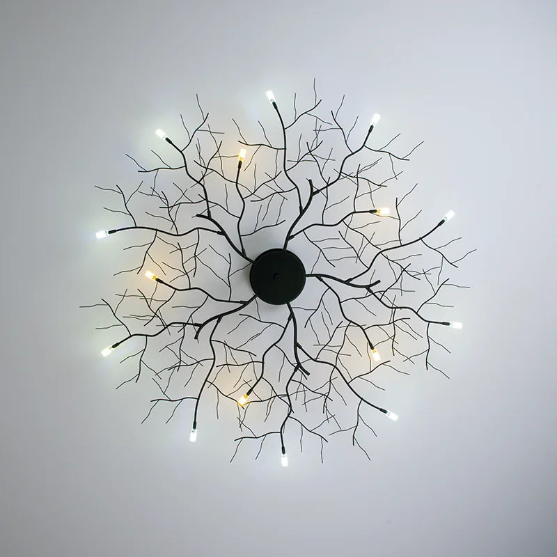 Iron LED Branch Ceiling Lamp