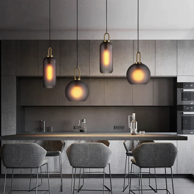 Decorbites™ Glas-Kugelleuchter für Wohnzimmer, Esszimmer, Bar – Luxuriöser Industrie-Stil