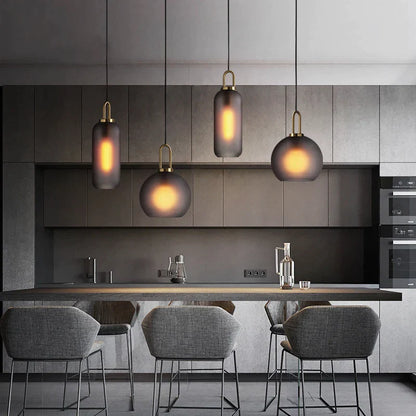 Decorbites™ Glas-Kugelleuchter für Wohnzimmer, Esszimmer, Bar – Luxuriöser Industrie-Stil