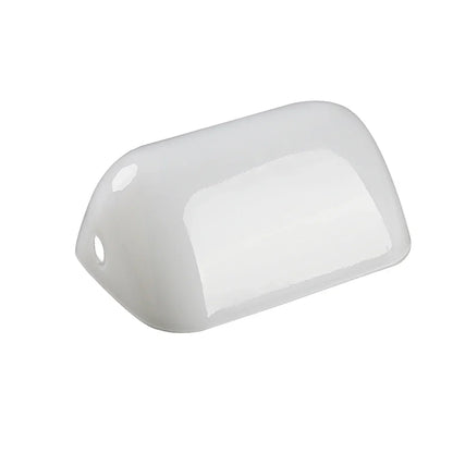 Decorbites™ Glas-Bankierslampe-Abdeckung | Grün/Weiß geschichteter Ersatzschirm L15 cm x B9,5 cm