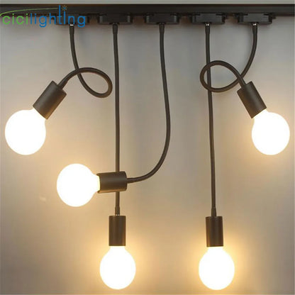 DecorBites™ Industrial Gooseneck Track Lighting for Clothing Store