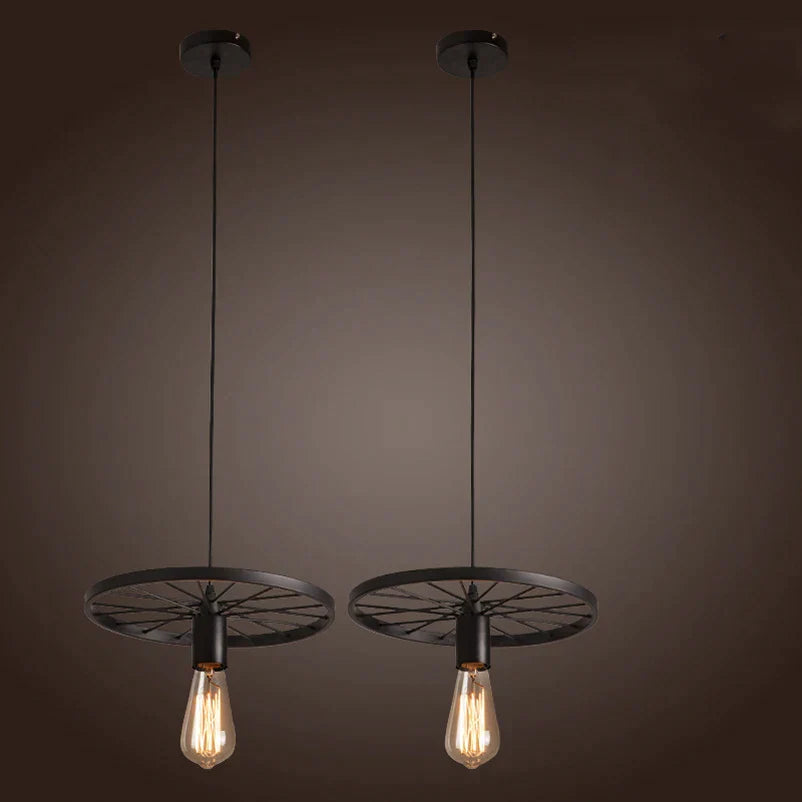 Decorbites™ Eisenrad-Lüster | Retro-Loft-Industrie-Pendantleuchte für Esszimmer