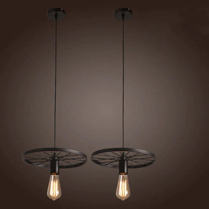 Decorbites™ Eisenrad-Lüster | Retro-Loft-Industrie-Pendantleuchte für Esszimmer