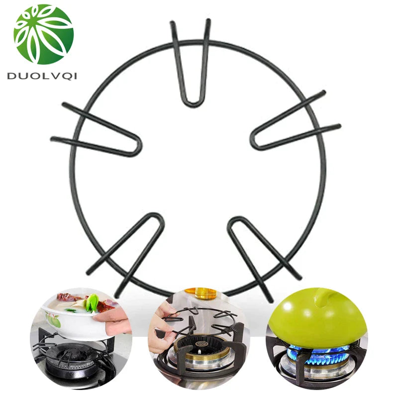 Decorbites™ Gaskochtopf-Halter: Runde rutschfeste Halterung für Küchenherd