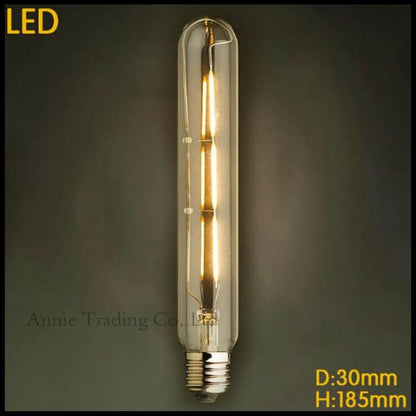 Decorbites™ LED-Filamentlampe E27 T10 T185 T225 T300 Vintage Rohr-Edisonlampe