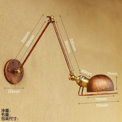 Decorbites™ Industrielle Vintage Wandarmleuchte Schwingarm Lichtarmatur