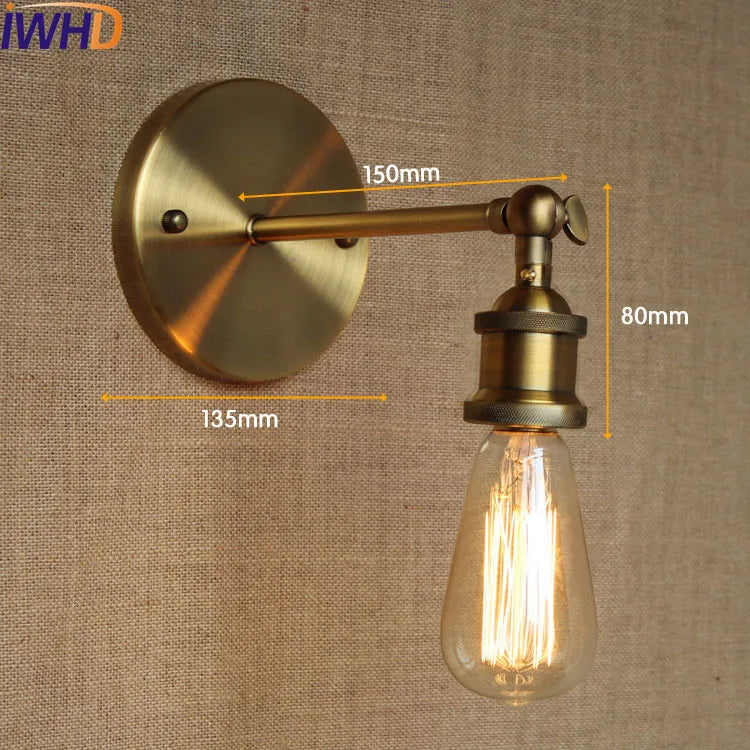 Decorbites™ Industrielle Vintage Wandlampe LED Loft-Stil Edison Wandapplikation Arandela Lampara Pared