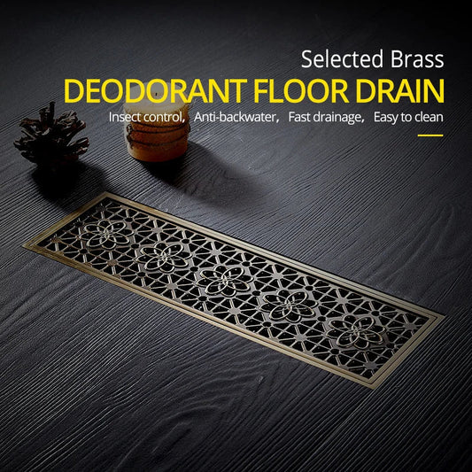 Decorbites™ Euro Antik-Messing Kunst-Schnitzung Bodenablauf-Abdeckung DL8547