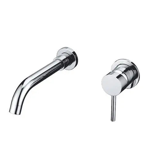 Gold Brass In-Wall Basin Faucet Mixer