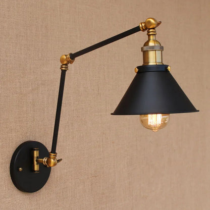 Decorbites™ Industrielle Schwenkbare Wandlampe Retro Vintage Stil Armatur LED Glühbirne Loft Wandleuchte