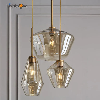 Decorbites™ Glas-Hängeleuchten-Set für Wohnzimmer, Schlafzimmer und Bar – Nordisches minimalistisches Design