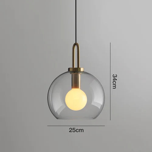 Decorbites™ Glas-Kugelleuchte: Luxus-Lampe für Restaurants & Bars, nordisches Schlafzimmerlicht