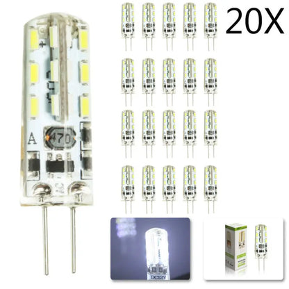 Decorbites™ G4 LED-Spotlampen-Birnen 2W Kristalllampe 12V 3014 SMD - Packung mit 20