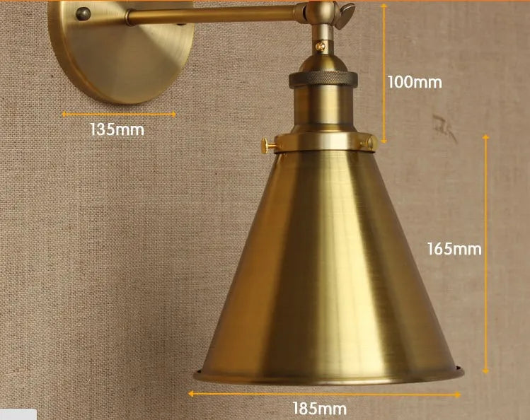 Decorbites™ Industrielle Vintage Wandlampe LED Loft-Stil Edison Wandapplikation Arandela Lampara Pared