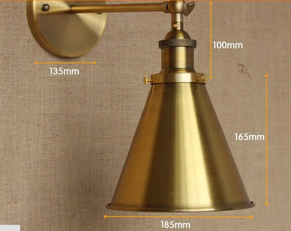 Decorbites™ Industrielle Vintage Wandlampe LED Loft-Stil Edison Wandapplikation Arandela Lampara Pared