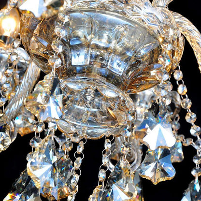 Decorbites™ Kristall-LED-Kronleuchter Gold/Silber K9 6/8/10/15/18 Arme Wohnzimmerbeleuchtung
