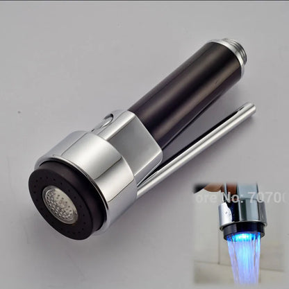 Decorbites™ LED-Leuchte Chrom-Küchenarmatur Ausziehbarer Sprühkopf-Ersatz