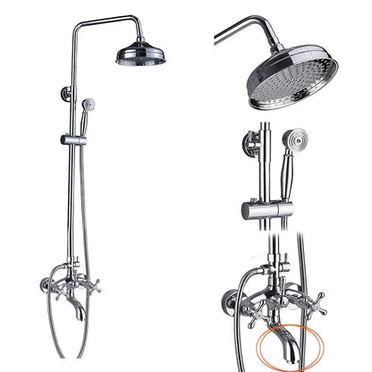 Decorbites™ Schwarz-Bronzene Badezimmer-Duschmischtap mit Langem Auslauf und 8" Regenkopf