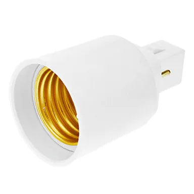 Decorbites™ LED-Birnenfassung Umwandler G24 zu E27 Adapter - Weiß
