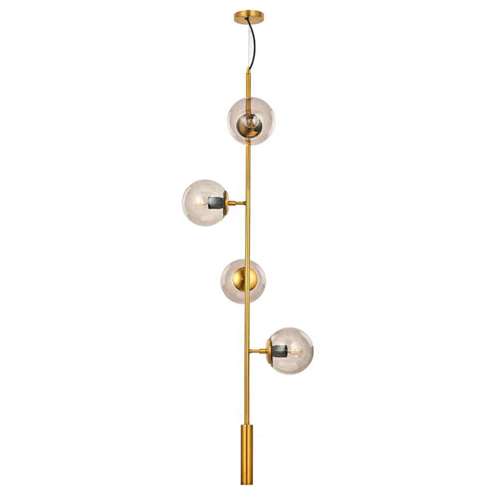 DecorBites™ Glass Ball LED Chandelier: Nordic Industrial Edison Lighting Fixture