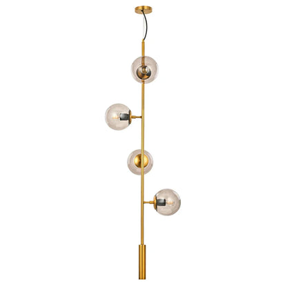 DecorBites™ Glass Ball LED Chandelier: Nordic Industrial Edison Lighting Fixture