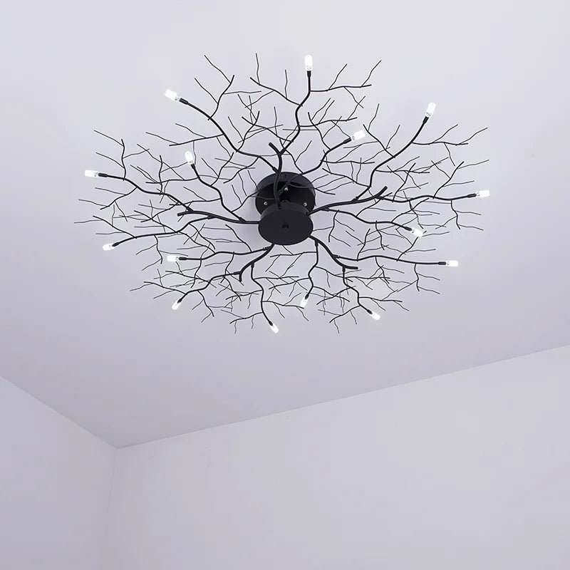 Decorbites™ LED Ast Zweig Eisen Deckenleuchte für Schlafzimmer- und Wohnzimmerdekoration