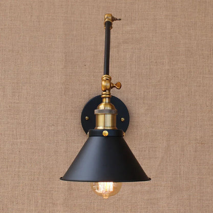 Decorbites™ Industrielle Schwenkbare Wandlampe Retro Vintage Stil Armatur LED Glühbirne Loft Wandleuchte