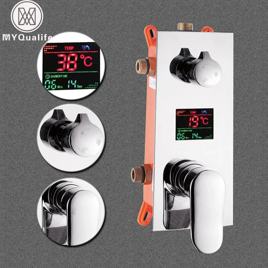 Decorbites™ Digitaldusche mit intelligenter Display-Steuerung - Chromfinish