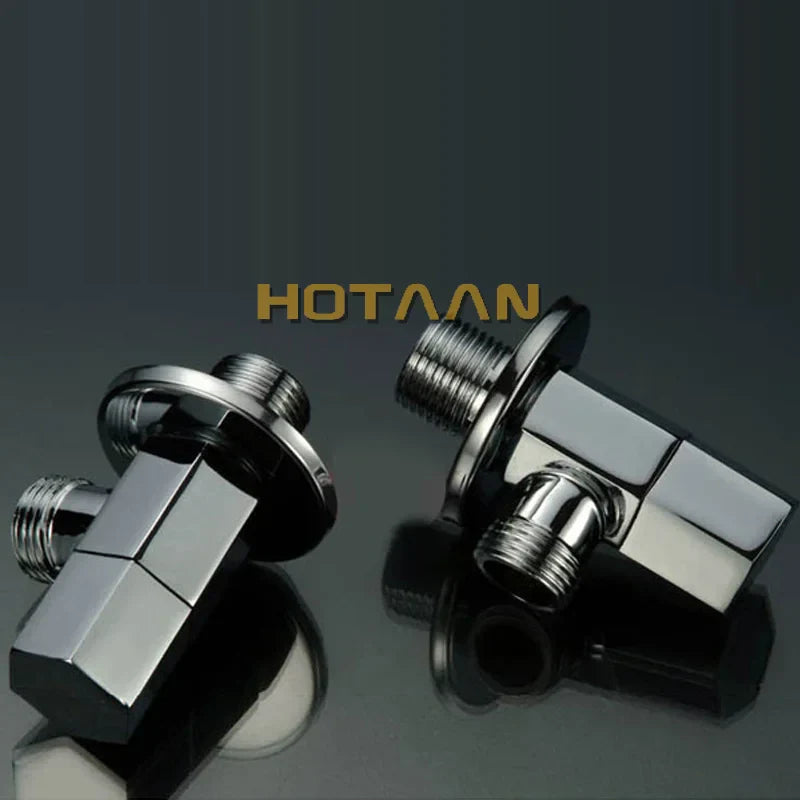 DecorBites™ Copper Triangle Valve Set for Bathroom and Toilet Control
