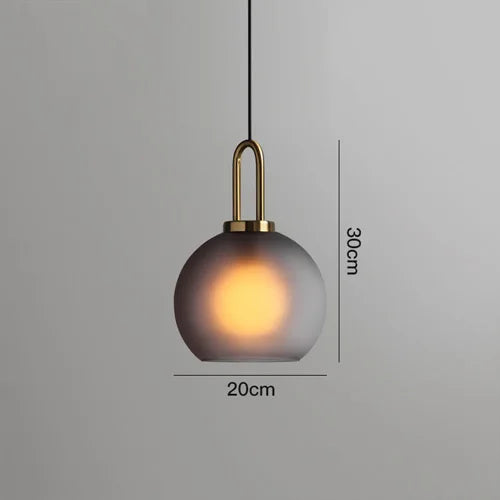 Decorbites™ Glas-Kugelleuchte: Luxus-Lampe für Restaurants & Bars, nordisches Schlafzimmerlicht