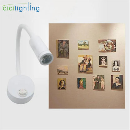 Decorbites™ dimmbare LED-Wandleuchte für Schlafzimmer, Wohnzimmer, Kinderzimmer – 3W verstellbare Gänsehals-Leselampe