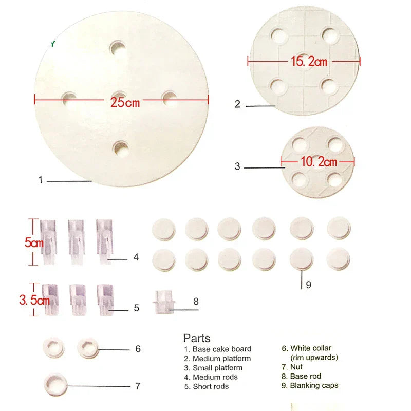 DecorBites™ 3 Layer Cake Frame Kit - Cake Decoration & Baking Structure Tool
