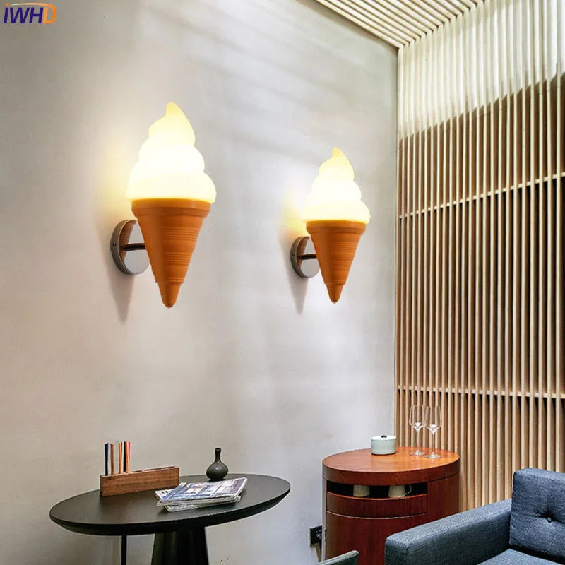 Decorbites™ Eiscreme LED Wandleuchte: Moderne Beleuchtung für Kinderzimmer & Bar