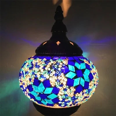 Handmade Turkish Mosaic Glass Pendant Light