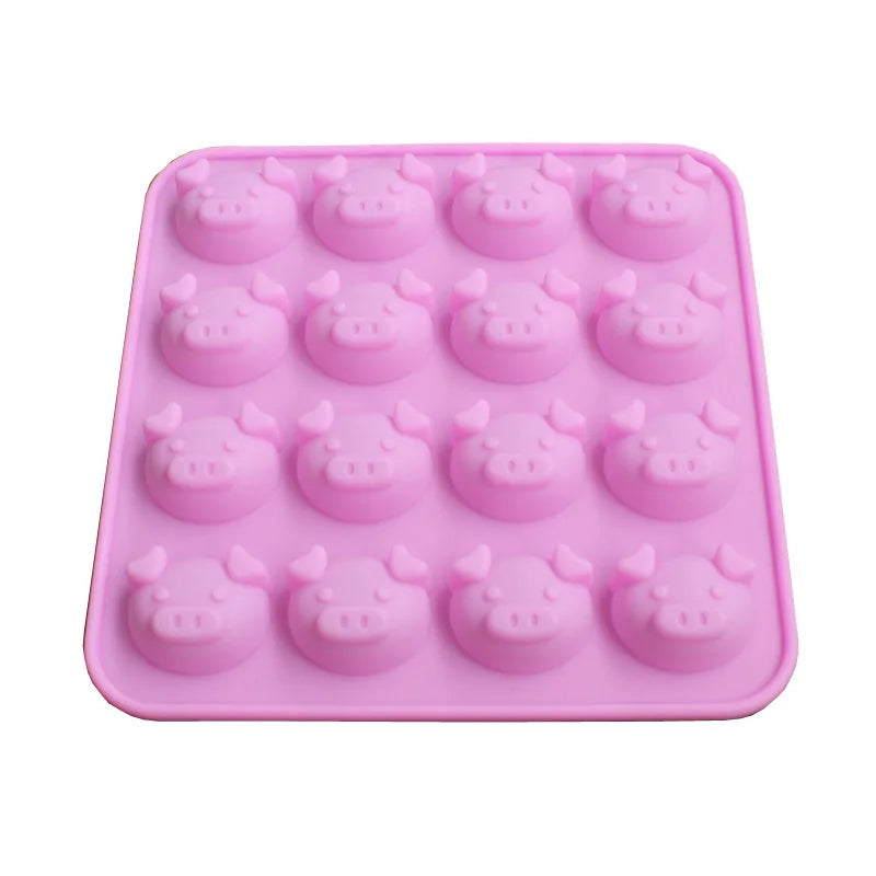 Decorbites™ Niedliches Schweinekopf-Silikon-Kuchenform für Schokolade, Seife - DIY Schweinchen-Form