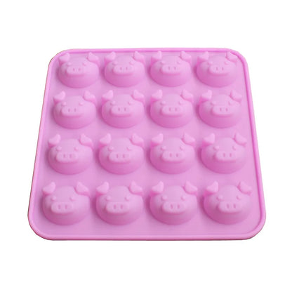 Decorbites™ Niedliches Schweinekopf-Silikon-Kuchenform für Schokolade, Seife - DIY Schweinchen-Form