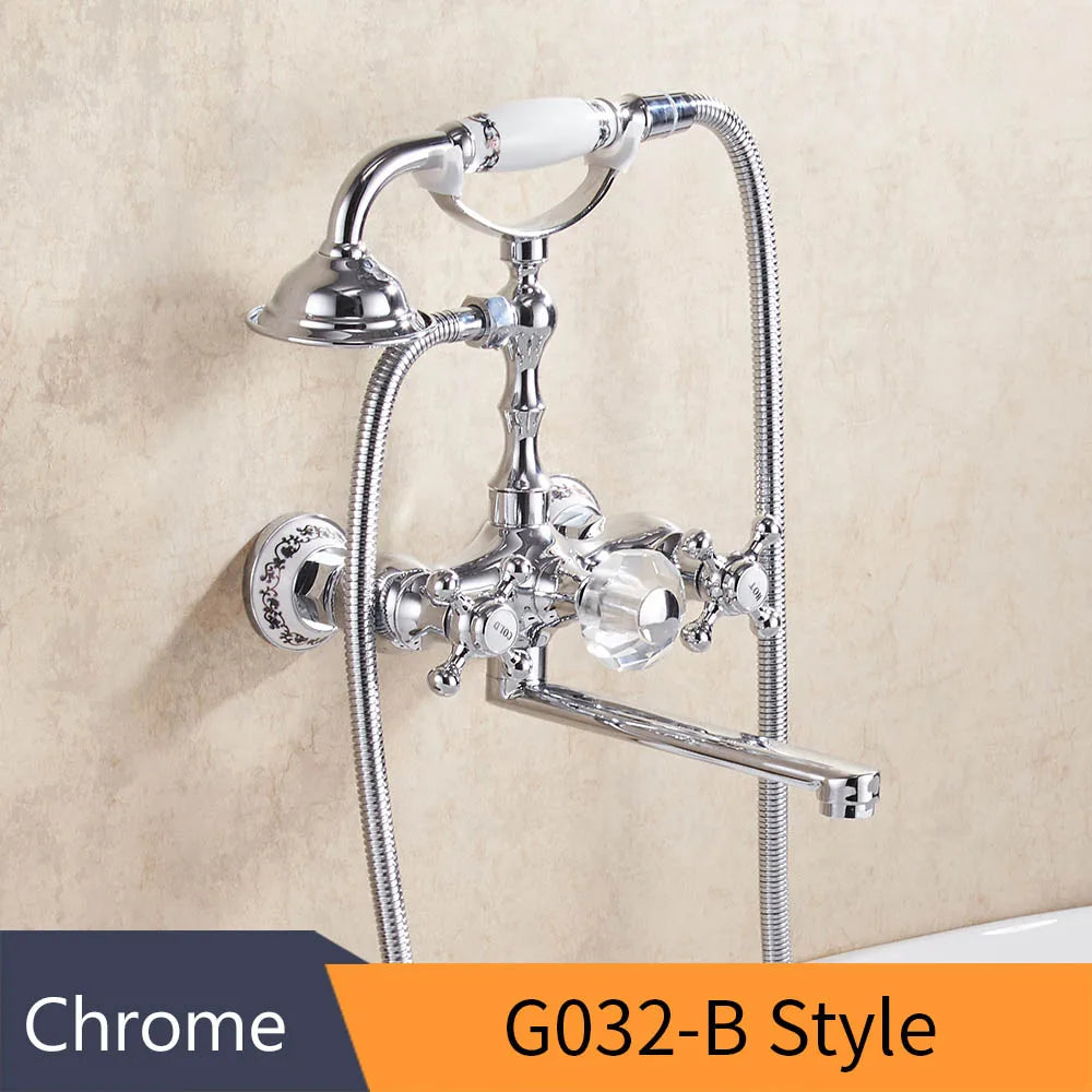 Gold Wall Bathtub Faucet
