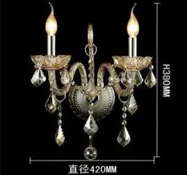 DecorBites™ Crystal Cognac Wall Lamp for Luxury Living Room and Bedroom