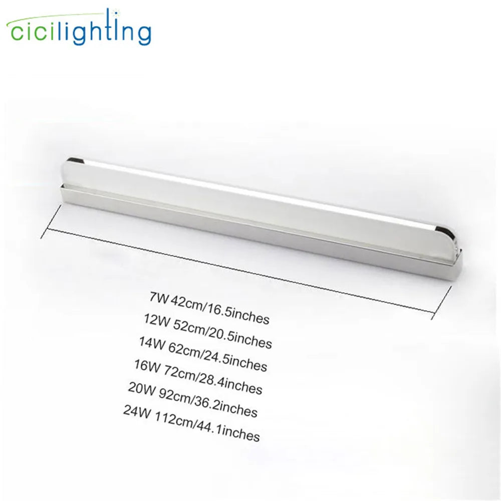 DecorBites™ LED Vanity Light with Mirror for Bathroom Makeup Wall Lighting