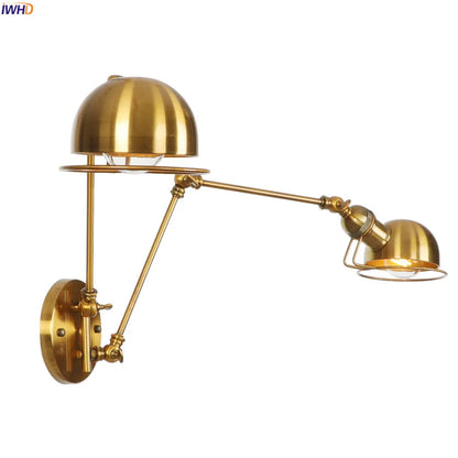 Decorbites™ Industrielle Schwenkbare Wandarm-Wandleuchte Schlafzimmer Badezimmer Loft Vintage