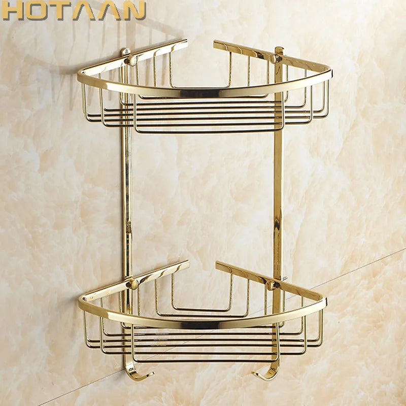 Gold Brass Shower Shelf