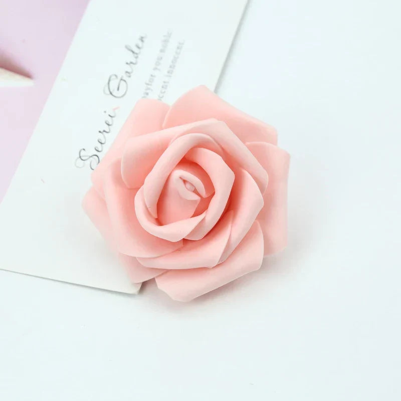 Decorbites™ Schaumrosen Blumenwand Heim Hochzeitsdekoration Brautbrosche Handgefertigte Künstliche Blumen