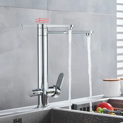 Decorbites™ Zweihand-Wasserfilter-Küchenarmatur mit 360°-Drehung und Wasserreinigung