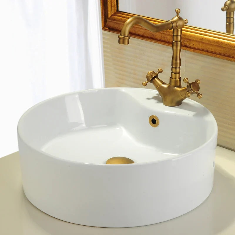 Gold Brass Sink Cover