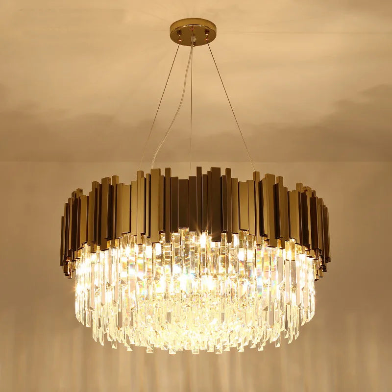 Crystal Gold Ceiling Chandelier